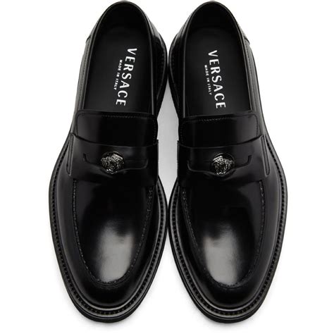 versace buckle leather loafer|Versace loafers.